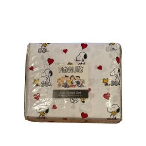 NEW Peanuts Snoopy Woodstock Valentines Hearts Full Sheet Set